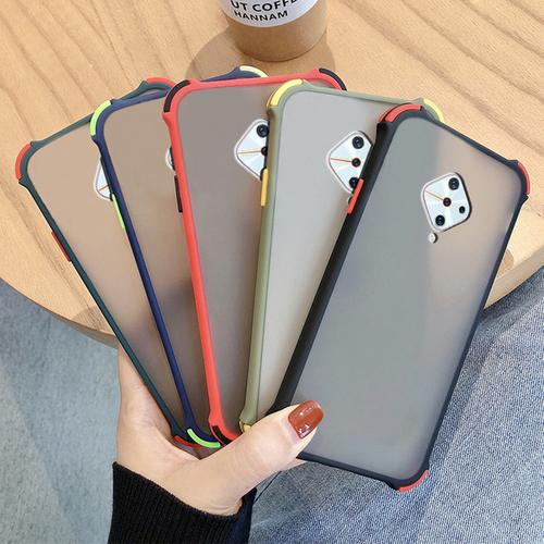 购客vivoy9s手机壳磨砂撞色透明个性 创意y9s*y9s软壳voviy9s男女情侣