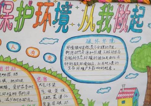 护环境爱护地球的手抄报 保护地球的手抄报