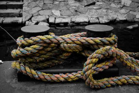 绳子,有色,水,柱子