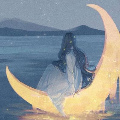 动漫唯美背影头像 超好看的高清漫画头像女生背面图片