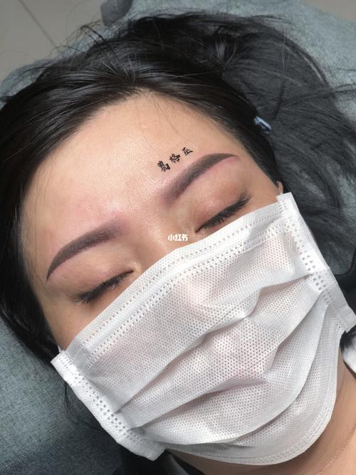 切眉三个月后纹眉效果 原图无美颜_纹眉_疤痕_美颜_眉毛_上色_眉形_美