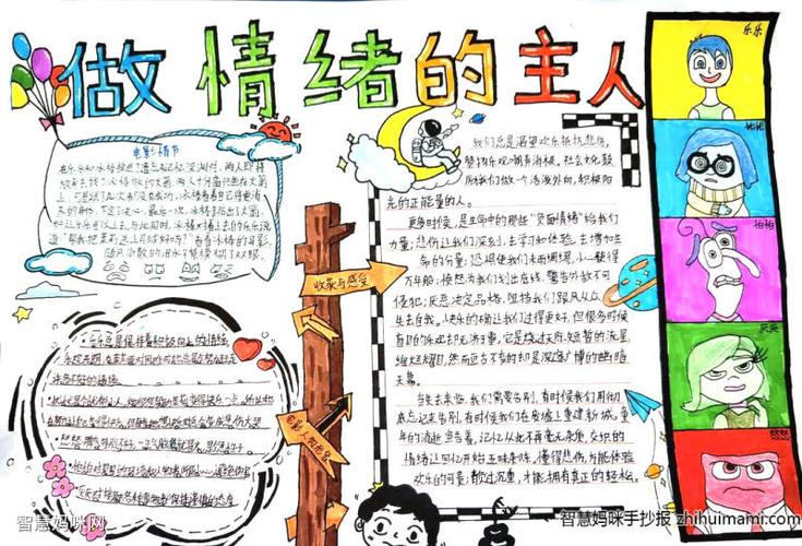 12张关于情绪管理的手抄报绘画