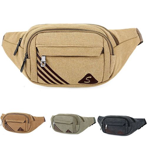 新款手机腰包男工地腰带耐磨帆布包多隔层生意收钱包地摊收银包男