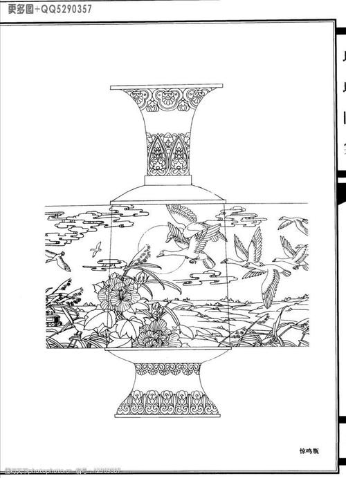 工艺美术白描图《珐琅图案》35图片
