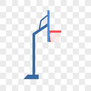 卡通手绘篮球架图片素材