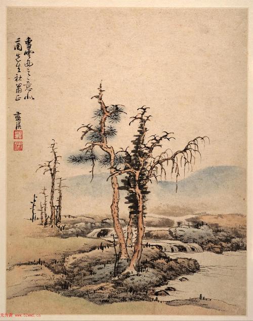 明代杰出画家蓝瑛仿宋元图册欣赏3