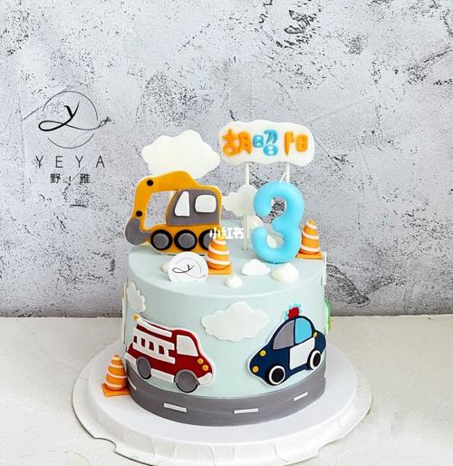 小汽车翻糖生日蛋糕_生日蛋糕_翻糖_光明大仟里攻略_美食_美食展示