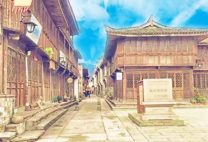 紫阳古街里的临海文化