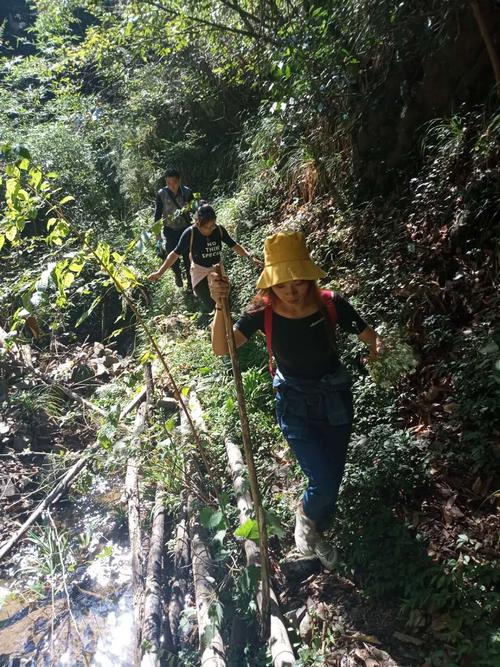 官元山林场—方竹坪—西坑村—仙人石—船埠潭(地图标为船市滩)—官