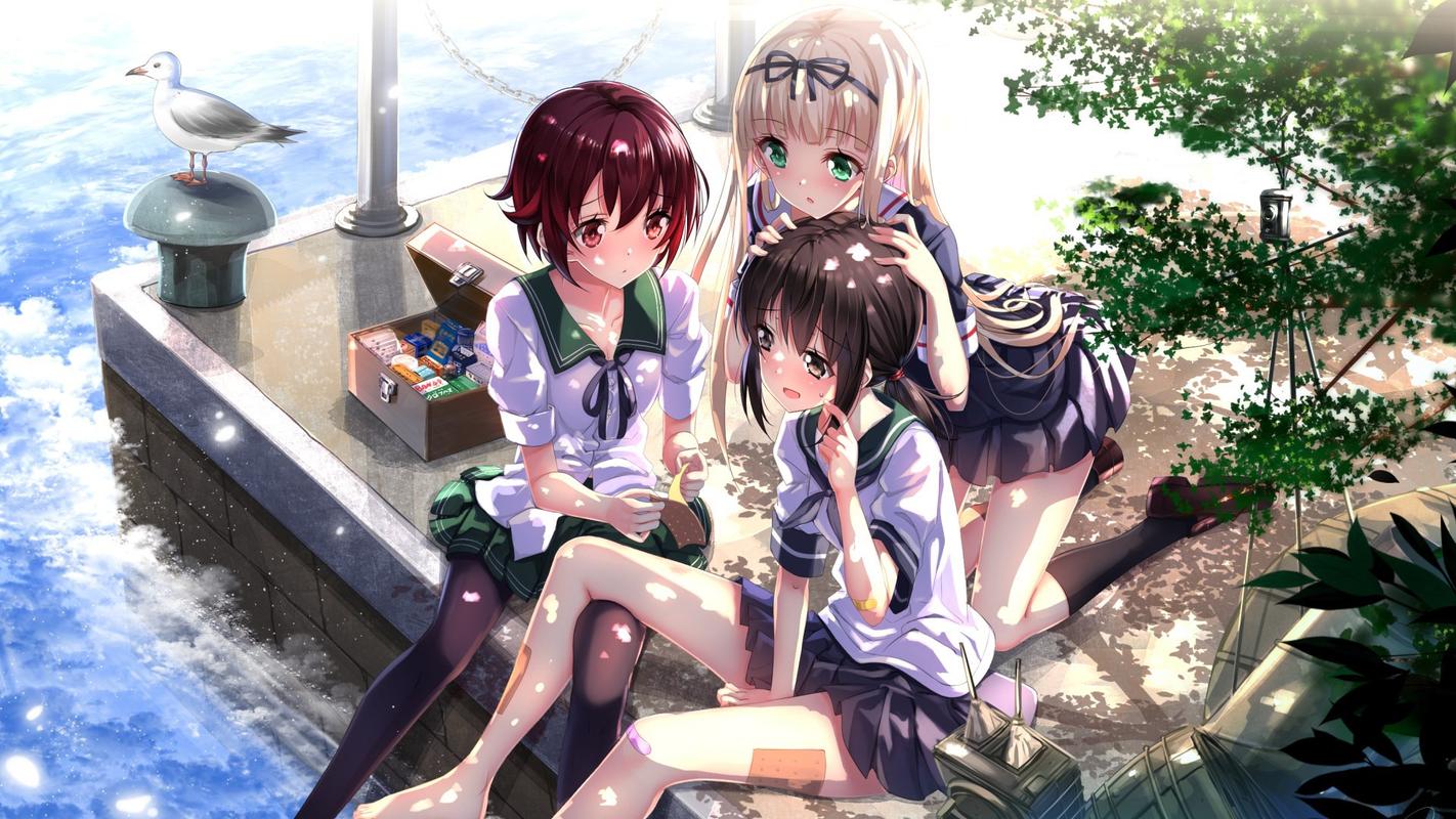 唯美动漫卡通美女高清图片桌面壁纸 唯美,动漫,美女,卡通