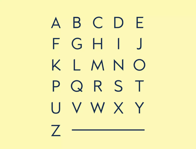 印刷排版适用英文无衬线几何优雅字体