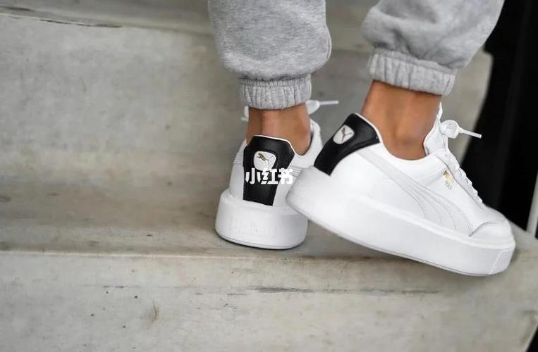 puma oslo maja wn"s 厚底 小白鞋 裸粉_小白鞋_厚底