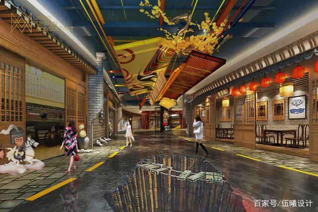 在多个主题街区商业案例中,伍曦设计把当地传统人文历史元素融入到