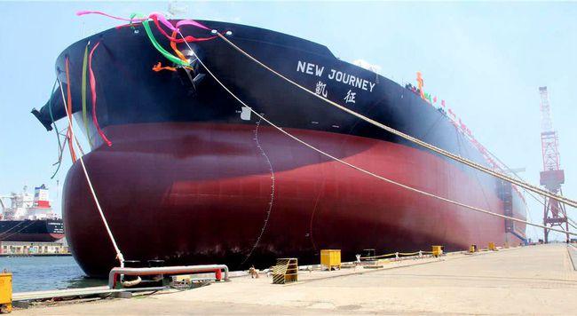 比辽宁舰大5倍中国造全球第一条智能化超级油轮惹日韩眼红