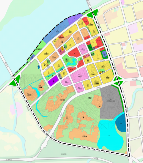 《清远市城西大道以西片区控制性详细规划》批后公告