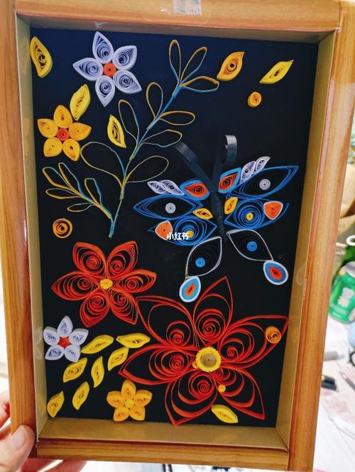 第一次做衍纸画_衍纸_手工制作_我的手工日常_兴趣爱好_手工