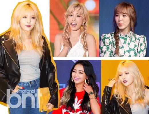 紧随韩国女团打造新潮发型