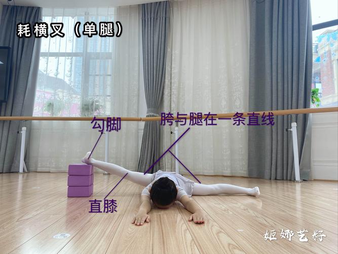 耗横叉,拉伸旁腿韧带(三分钟)