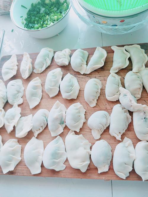 第一次包饺子的成果