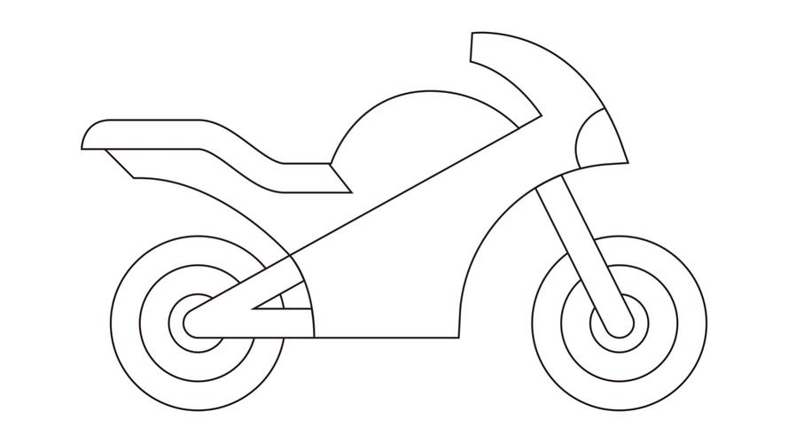 摩托车怎么画