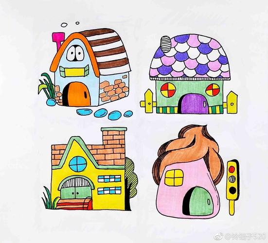 手帐简笔画第三弹:梦想小屋.作者