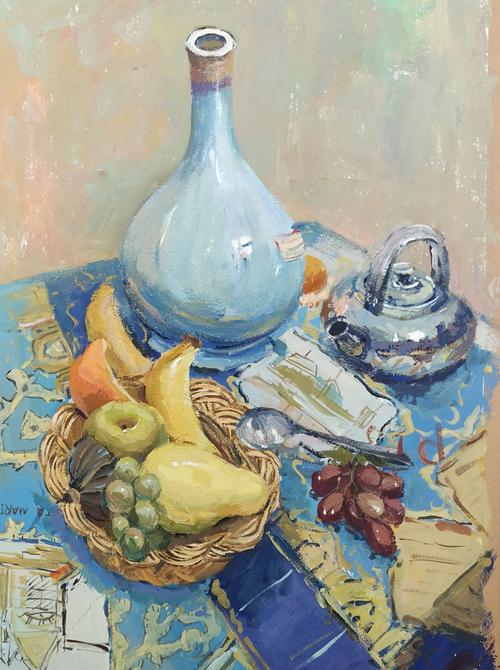 2019艺术设计一,二班色彩静物十佳作品
