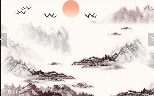 日出东方中国画