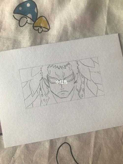 黑白简笔画海贼王多弗朗明哥教程_简笔画_海贼王_阴影