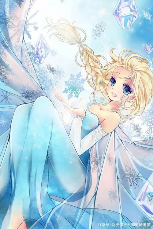 迪士尼公主二次元造型,艾莎和白雪公主谁更美?网友