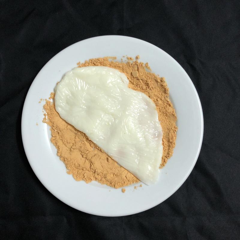 失败的自制鲜奶麻薯 鲜奶麻薯 照着小红书上方法做的,放的是玉米淀粉