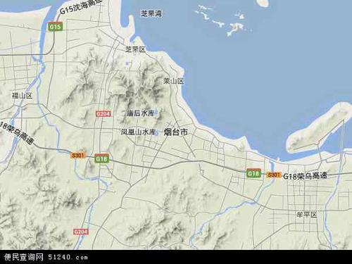 烟台市地形图 - 烟台市地形图高清版 - 2022年烟台市地形图