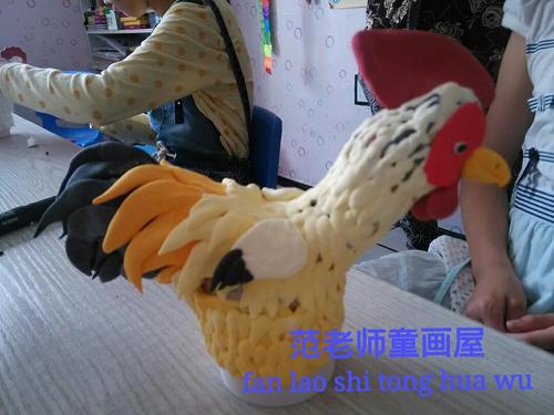 粘土公鸡步骤图