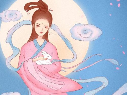 嫦娥玉兔 创意壁纸 不同风格的嫦娥玉兔,可有你期待