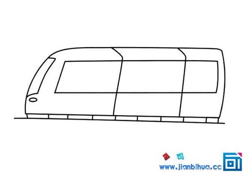 儿童简笔画简单漂亮地铁的画法,儿童画法