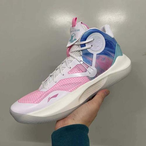 李宁2021 新款韦德之道音速9棉花糖 樱花 男运动篮球鞋abpr017