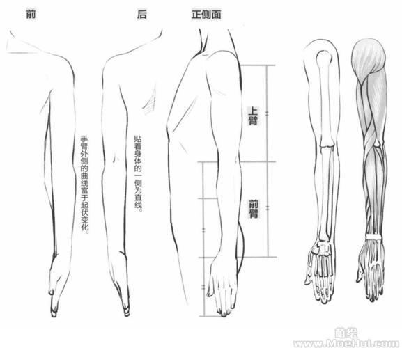 萌系美少年手臂画法