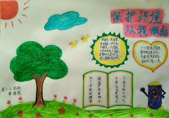 整治环境卫生,共创美好家园——漫水滩中学开展环保手抄报,争做"环保