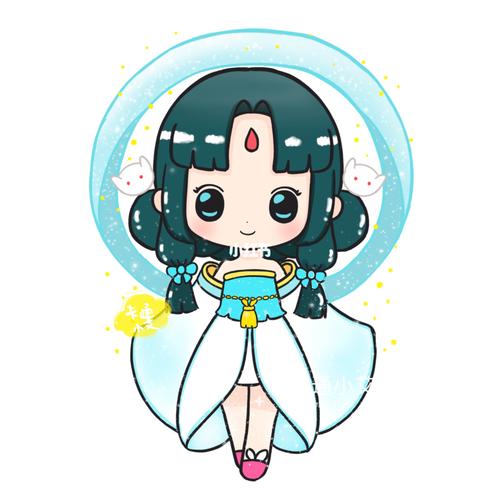 迷你世界柳仙儿 画画教程线稿分解图_画画_迷你_夏天去哪玩_滤镜_卡通