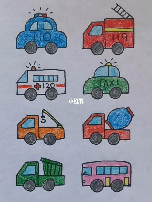 各种车的画法_简笔画_画个简笔画_文化_绘画