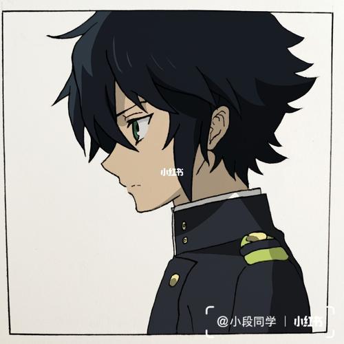 百夜优一郎#手绘_手绘_绘画_终结的炽天使_文化_绘画