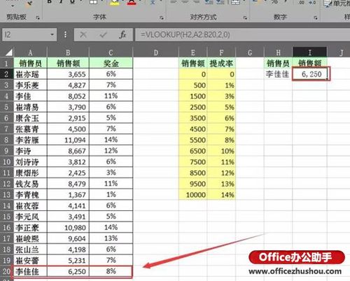 vlookup函数的使用方法详解
