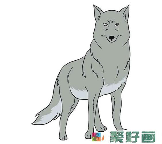凶猛的狼简笔画图片怎么画简笔画教程