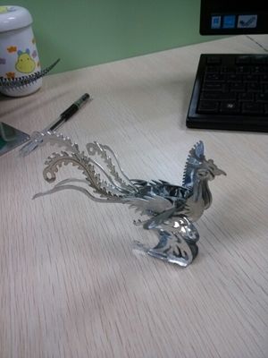 凤凰3d图纸拼图激光切割工艺品cad文件cdr图形线切割dwg立体