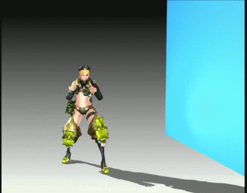 人类女性 鳄鱼的攻击 走 休闲 待机 跑 死亡等动作gif 视频-游戏动画