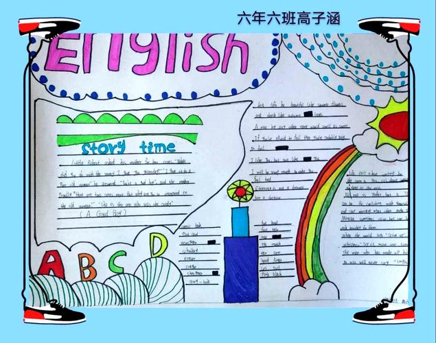 趣味英语|创意小报——扶余市实验小学六年五,六,七班