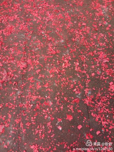 鞭炮留下满地红