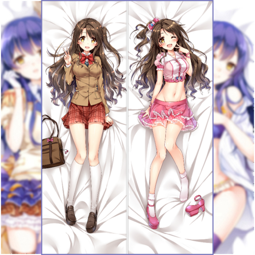 yc0496原创岛村卯月偶像大师灰姑娘女孩双层动漫等身抱枕邪恶包邮