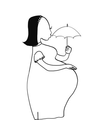 孕育宝宝的过程简笔画