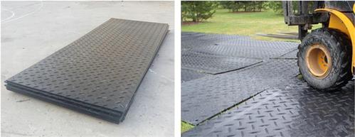 临时铺路用什么好?河南金航塑料铺路板用起来