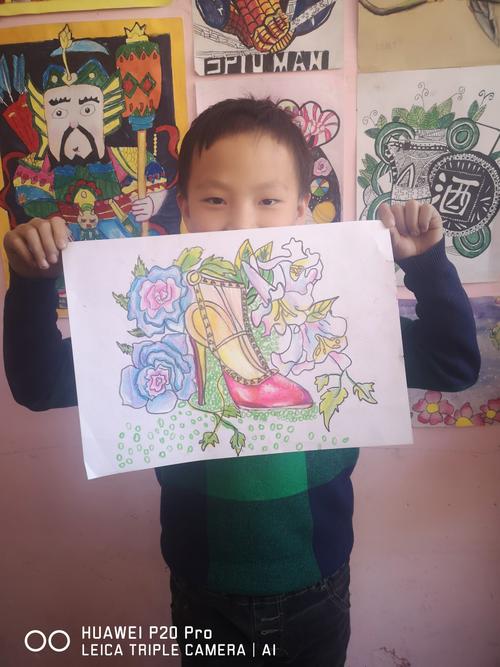 高跟鞋,创意美术,儿童画